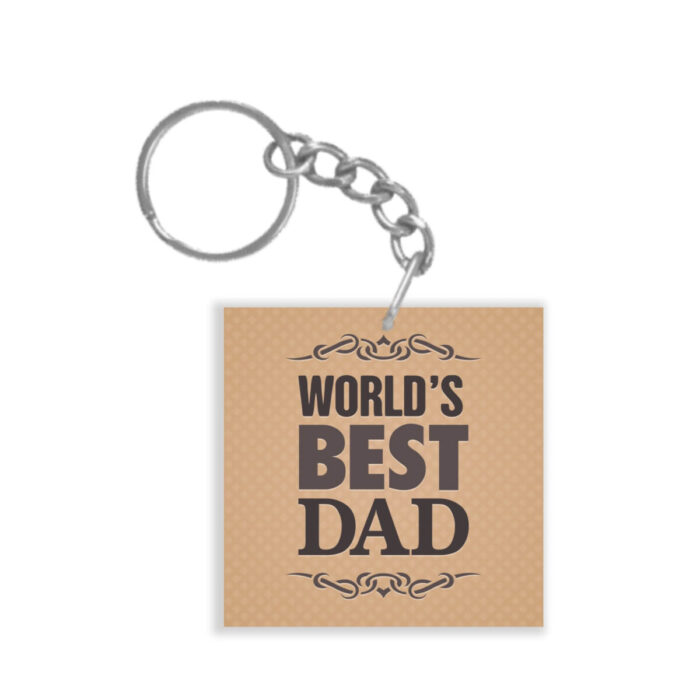 Worlds Best Dad Keychain Keyring