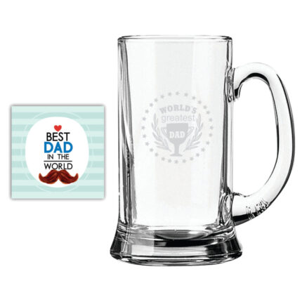 Worlds Greatest Dad Trophy Beer Mug
