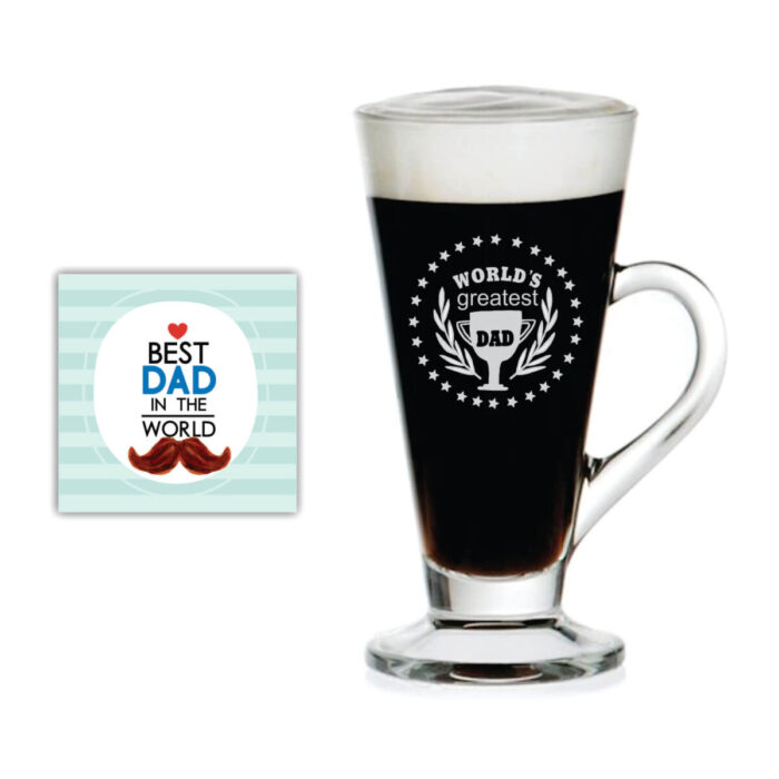 Worlds Greatest Dad Trophy Engraved Tea Mug