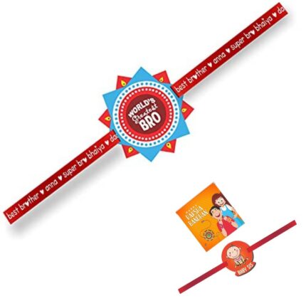 Printed Acrylic Kids Rakhi Set of 2 for Brother and Sister|Raskhabandhan Special (Copy)
