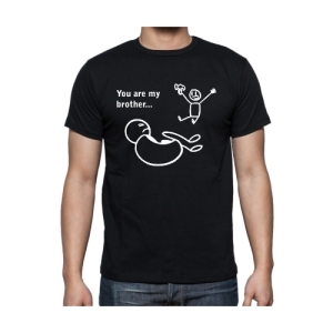 Funny You are My Brother Cartoon T-shirt