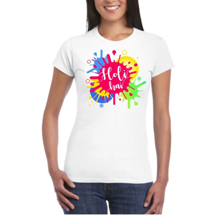 Holi Hai Womens Holi T-shirt