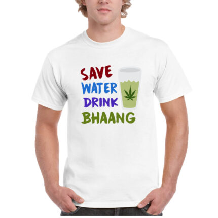 Save Water Drink Bhaang Holi Mens T-shirts
