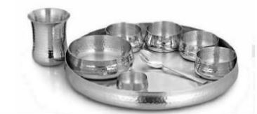 Single Wall Hammer- Sovereign Thali Set