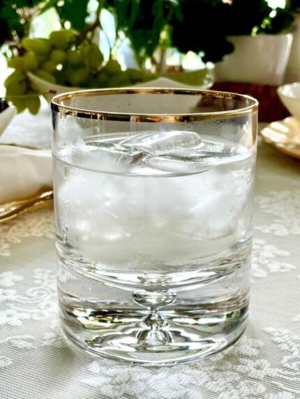 Vancouver DOF Tumbler 330ml. Gold Rim Set of 6