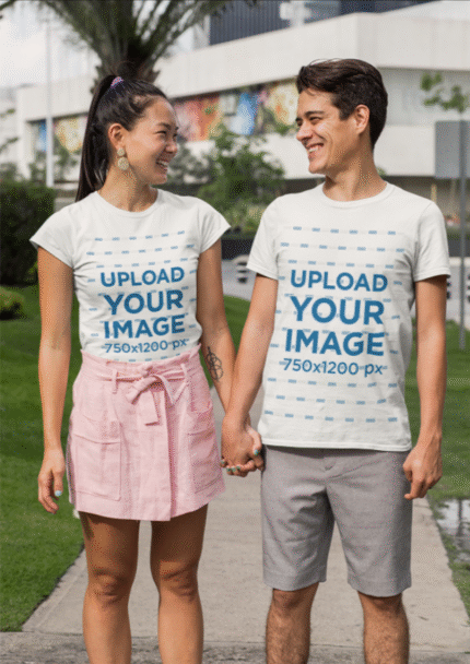 Personalized Printed Couple T-Shirt