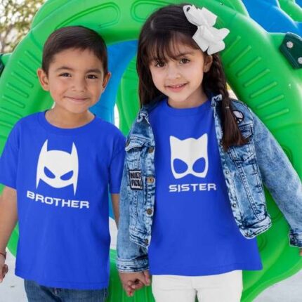 Batman Brother Cat Woman Sister Sibling T-Shirts