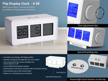 A96 – Flip display clock with touch light / snooze function – Best...