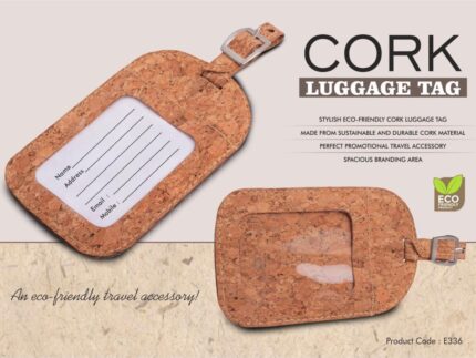 E336 – Cork Luggage tag – Best corporate Gifts