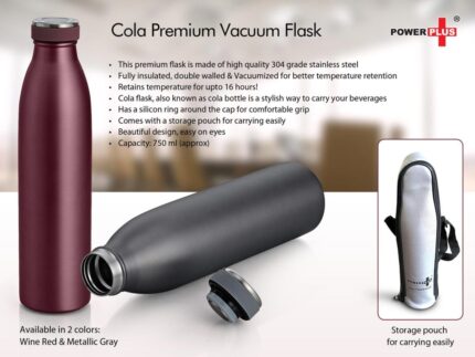 H108 – Cola Premium Vacuum Flask (750ml) (Storage pouch included)...