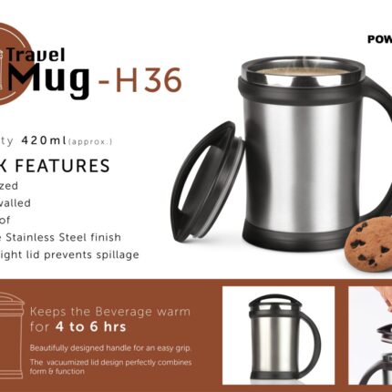 H36 – Power Plus Vacuumized travel mug – Best corporate Gifts