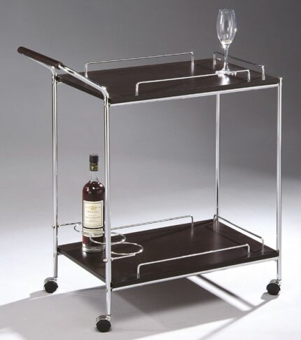 WOOD TIER TROLLEY CART