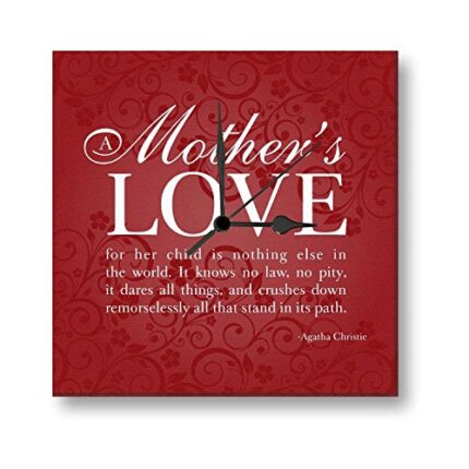 Giftsmate Beautiful Mothers Love Wall Clock for Mom
