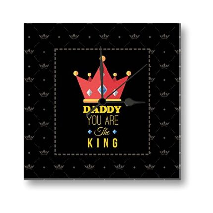 Giftsmate Daddy You are The King Wall Clock for Dad