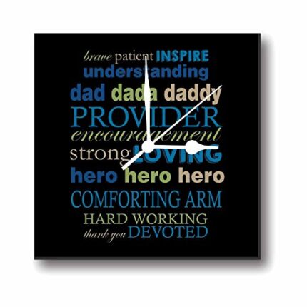 Giftsmate Hero Dad Wall Clock for Dad