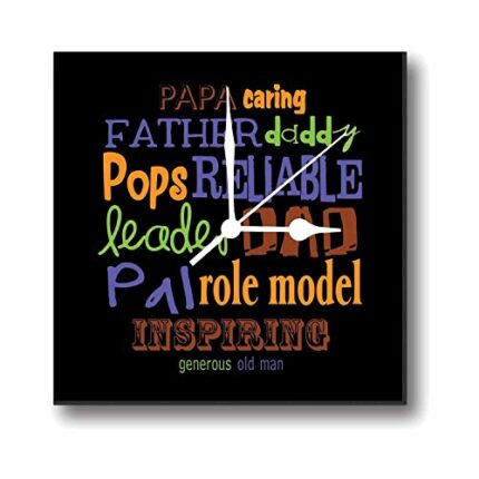 Giftsmate Inspiring Dad Wall Clock for Dad