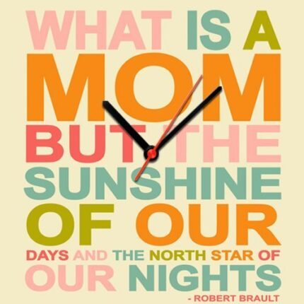 Giftsmate, Mom Sunshine of Our Life Wall Clock for Mother