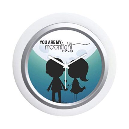 TheYaYaCafe Birthday Gifts Printed Desk Clock 6 inches Round (White Frame, Unbreakable Flexiglass Cover, Analog)