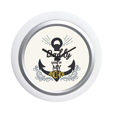 TheYaYaCafe Daddy You are My Anchor Desk Clock for Dad - 6X6 Inches