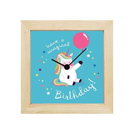 TheYaYaCafe Have A Magical Birthday Gifts Couple Love Desk Clock - 8 X 8 Inches