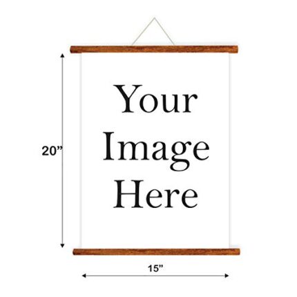Personalised Wall Hanging Decor Paintings for Corporate Gifts, Canvas Scroll Poster for Home Office Decor - 15 X 20 Inches