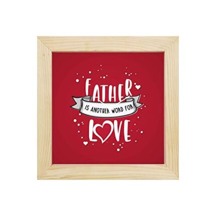 TheYaYaCafe Yaya Cafe Father is Another Word for Love Wall Clock for Dad - 6 x 6 inches