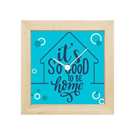 TheYaYaCafe Yaya Cafe Its So Good to Be Home Framed Wall Clock - 10 x 10 inches