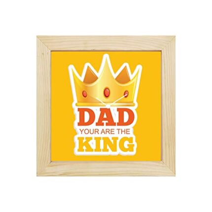 TheYaYaCafe Yaya Cafe King Dad Wall Clock for Dad - 6 x 6 inches