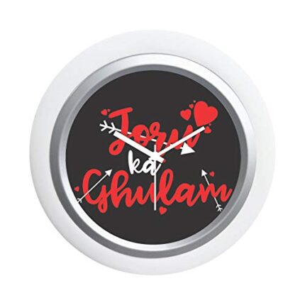 TheYaYaCafe Yaya Cafe Mere Saiyaan Super Framed Wall Clock - 6 x 6 inches