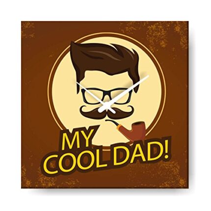 TheYaYaCafe Yaya Cafe My Cool Dad Wall Clock for Father - 12X12 inches