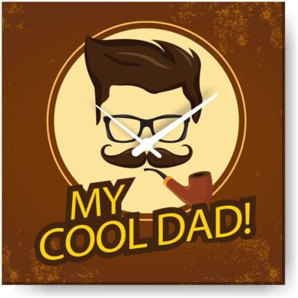 TheYaYaCafe Yaya Cafe My Cool Dad Wall Clock for Father - 24x24 inches