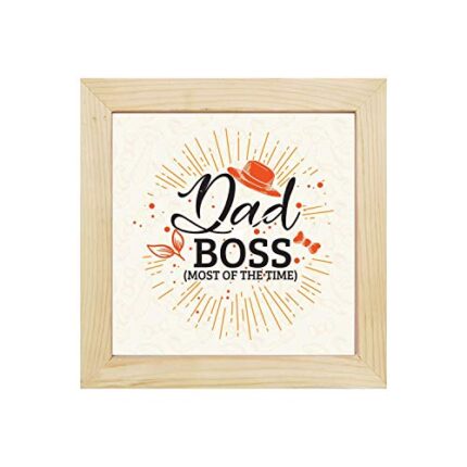 Yaya Cafe Funny Dad Boss Wall Clock for Dad - 15 x 15 inches